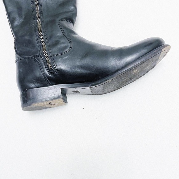 Frye Molly Knee High Boot 3476111 Black Leather Tall Riding Boot Sz6 - Picture 11 of 12